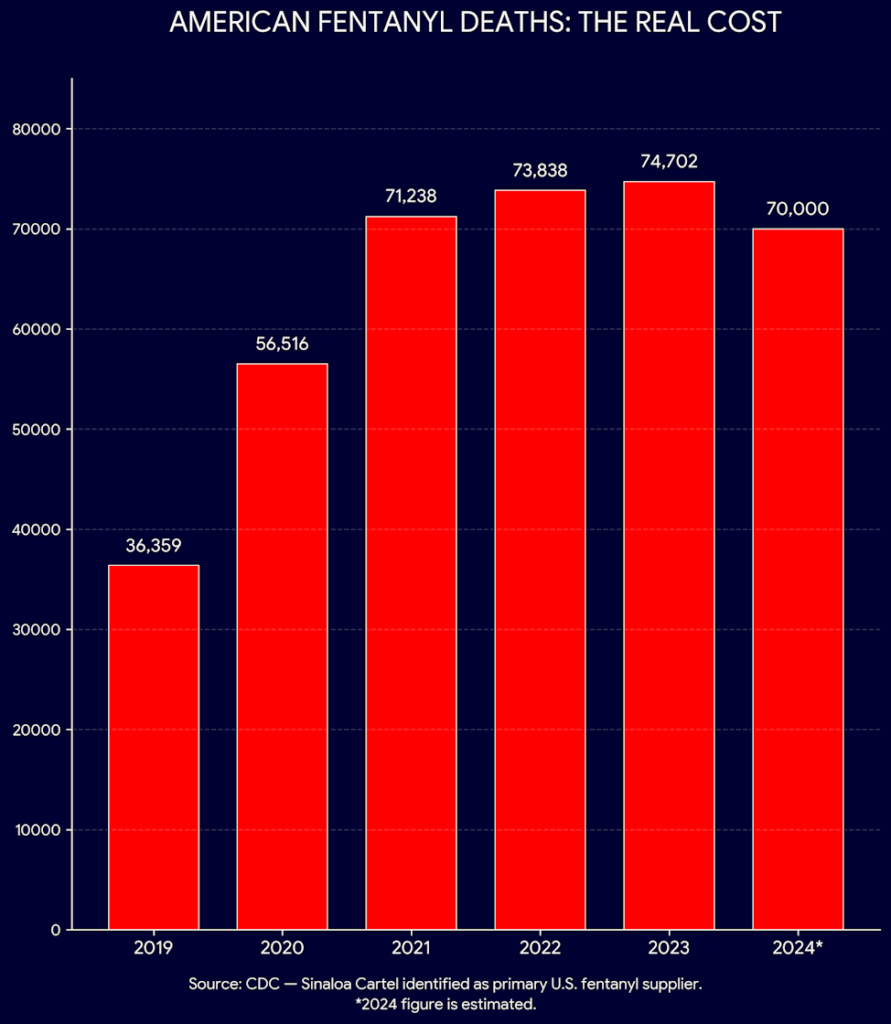 American Fentanyl Deaths:  The Real Cost