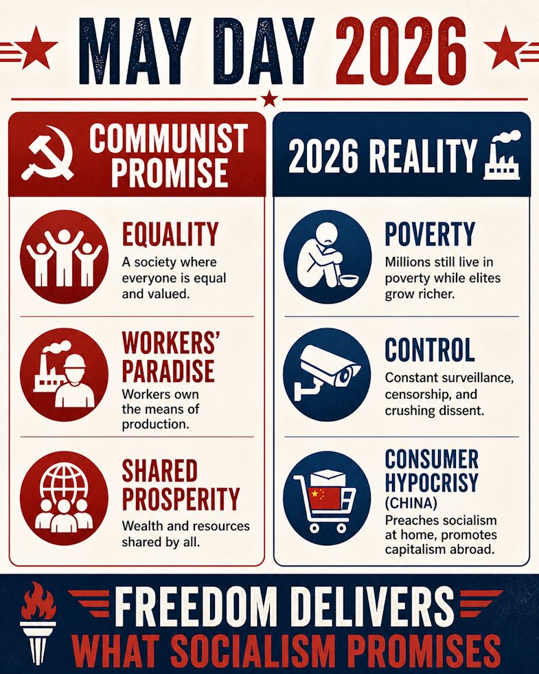May Day 2026:  Freedom Delivers What Socialism Promises