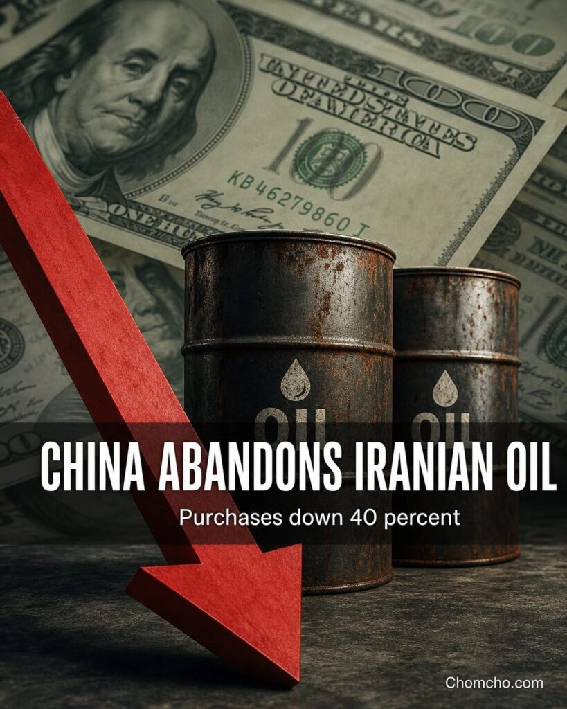 Beijing buys 90 percent of Iran's oil, and it is retreating.