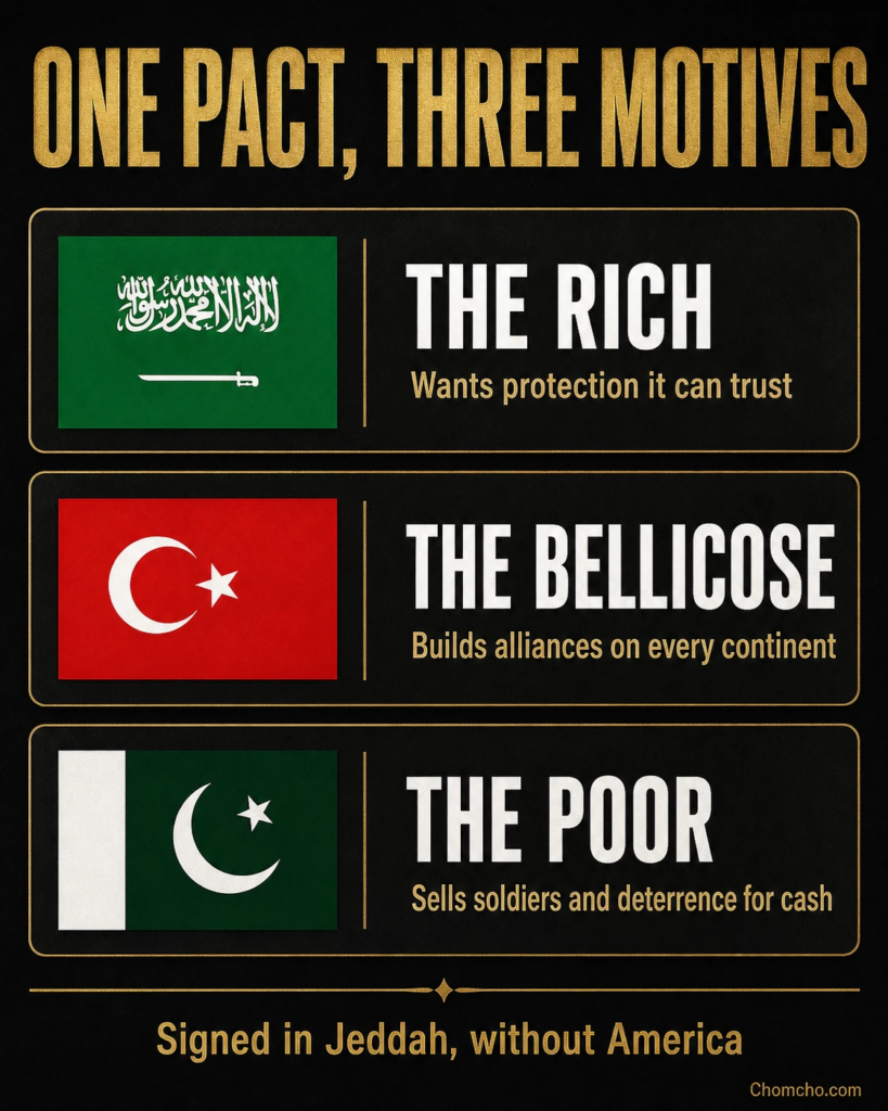 Three countries, three motives: protection, expansion, and survival.